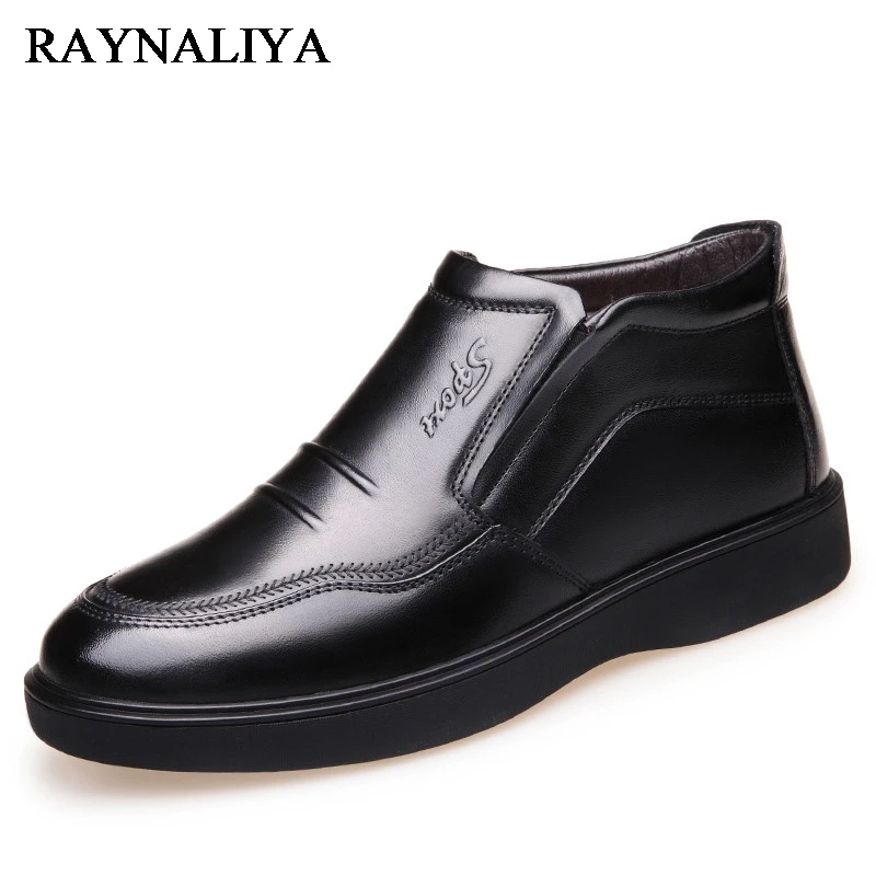 

Winter Plus Velvet Causal Men Shoes Genuine Leather Comfortable Men's Hot Sale Vintage Fashion Ankle Boots Shoes BH-A0020