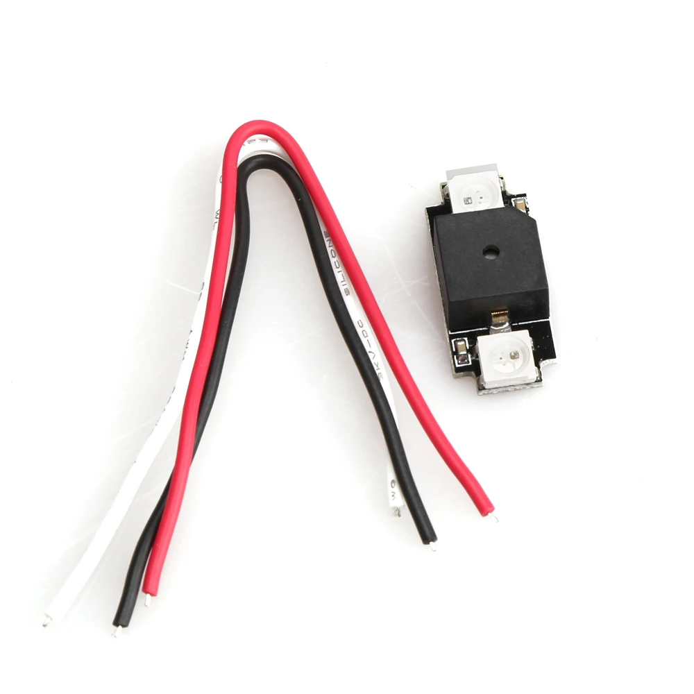 

Super Mini 1.38g WS2812 Colorful LED with 5V Active Alarm Buzzer Support Cleanflight Betaflight