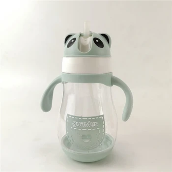 

Baby Learning Drinking Water Cup Feeding Sippy Cups With Handles And Strap Newborns Kids Cute Cartoon Leakproof Cup