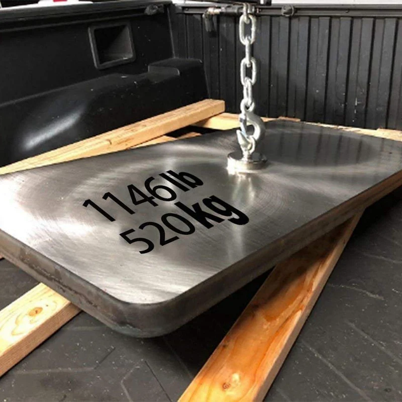 1144Lbs (520 кг) тяговая сила магнитная, диаметр 4,72 дюйма (120 мм), класс N52 круглый неодимовый магнит с окуляром и потайной H
