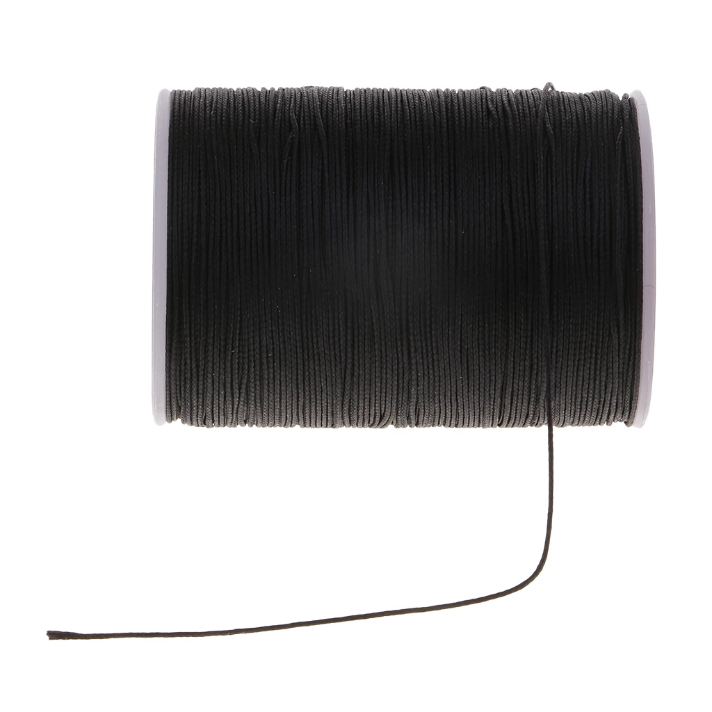 142 Yards 0.5mm Round Polyester Waxed Thread Cord Leather Sewing Hand Stitching Jewelry Craft