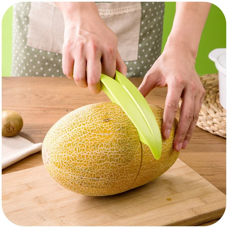 

Hot New Multifunction Cutter Peelers Cantaloupe Honeydew Melon Slicer Cut Device Creative Practical Fruit Knife Kitchen Tool