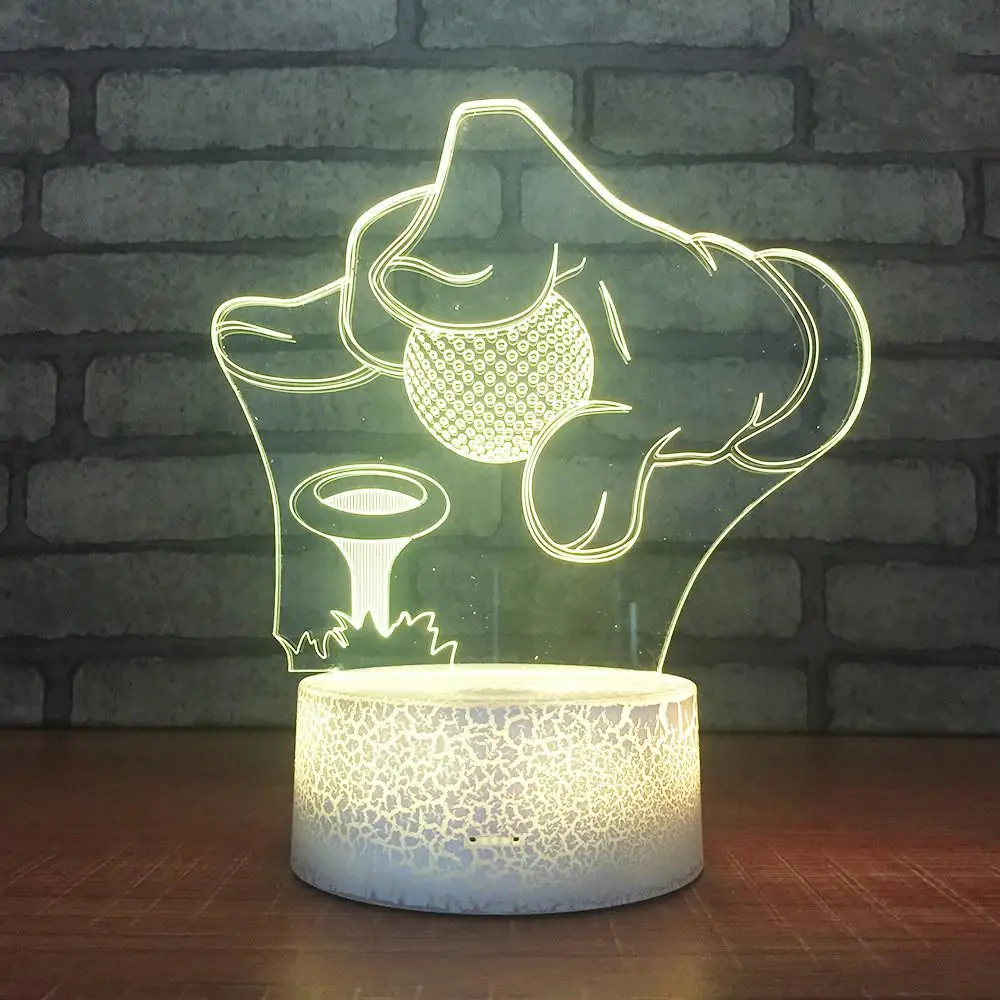Баскетбольный Бильярд индивидуальный футбольный 3D ночник инновационный продукт Led прикроватные 3d светильники Новинка Usb Led 3d лампа - Испускаемый цвет: G