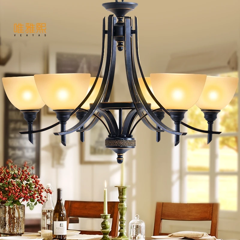 

black painting LED chanandelier LED Black chandelier lighting LED lustre