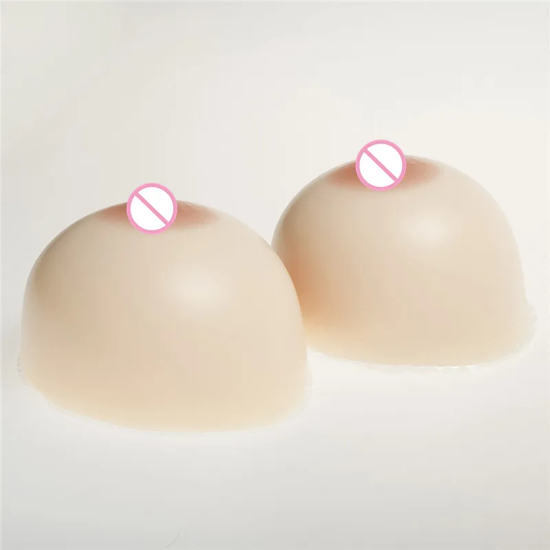 

2000g/Pair Round Silicone Breast Forms Fake Boobs Tits Artificial Breast For For Men Transgender Crossdresser Drag Queen