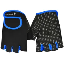 Кроссовки тренажерный зал Для мужчин Для женщин бодибилдинг Половина Finger Фитнес-скольжения Вес подъема перчатки