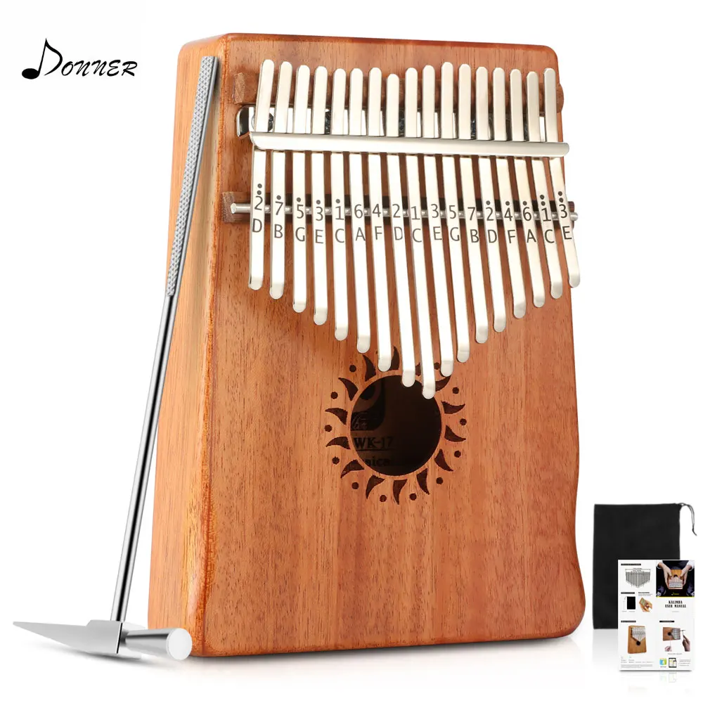 Donner 10/17 клавиши палец калимба мбира большой пианино мини клавиатура Marimba