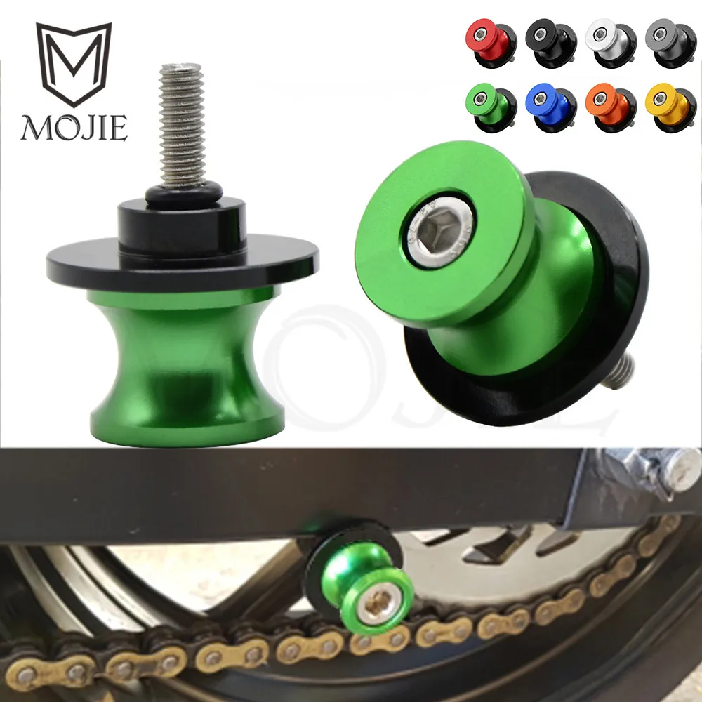 10mm Motorcycle Swingarm Sliders Spools Rear Swingarm Stand Screws
