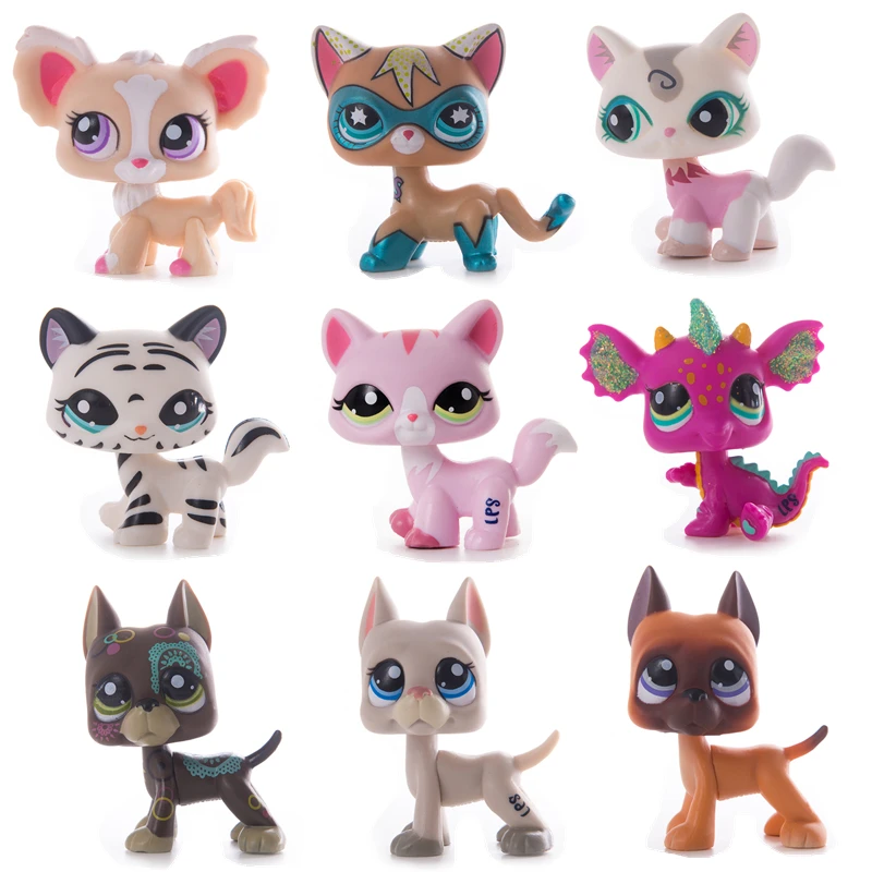

Original Lps Pet Shop Toy Shorthair Cocker Spaniel Great Dane Tiger Cat Lps Action Classic Gift Cosplay Best Rare