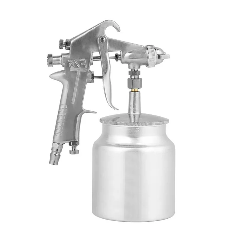 

1.5mm Caliber 750ml Suction Type Pneumatic Paint Spray Tools 0.29-0.68mpa For Cars