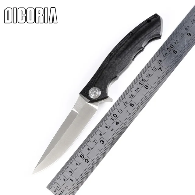 

DICORIA ADAI 0999 Tactical Flipper folding knife 9cr18mov blade Titanium G10 handle Ball bearing knives outdoor edc camp tools