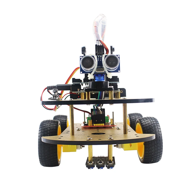 Робот автомобильный комплект для отслеживания транспортного средства Предотвращение препятствий автомобиль для UNO R3 RC Электронный Робот