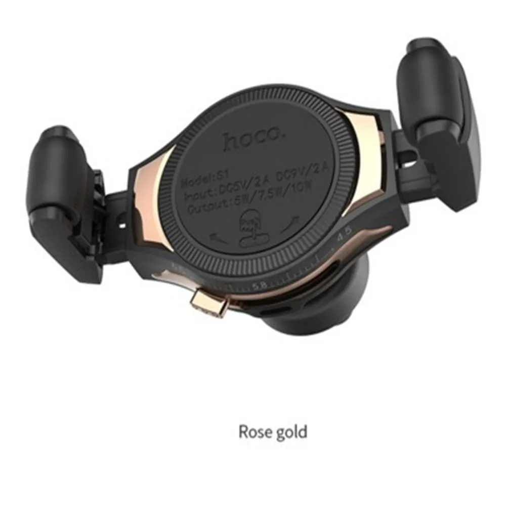 

Wireless Charger 10W Fast Charging Stand for iPhone X XS XR Samsung S9 Car Roller Mount Mobile Phone Air Vent Holder