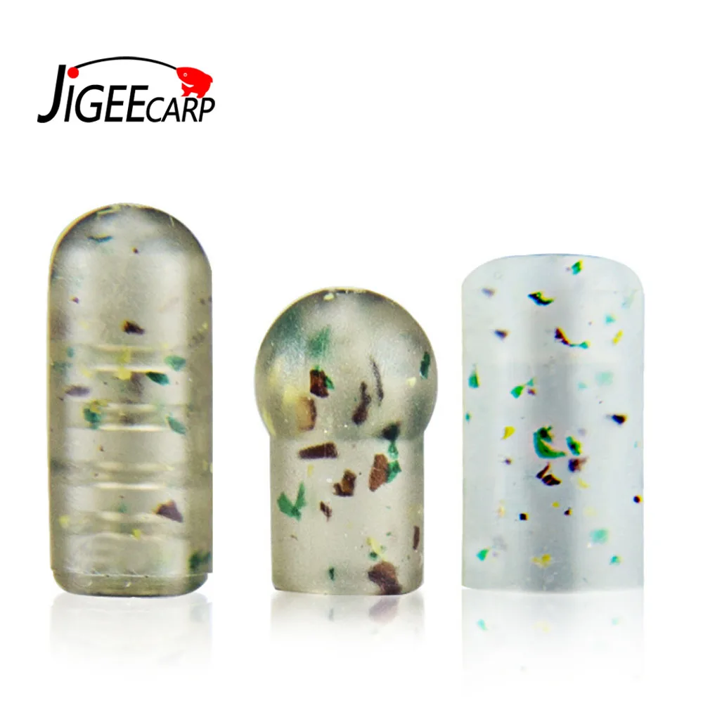 

JIGEECARP 30PCS Target Buffer Bead Shock Beads Swivel Knot Protector Fishing Gear Camouflage Buffer Bead for Carp Fishing