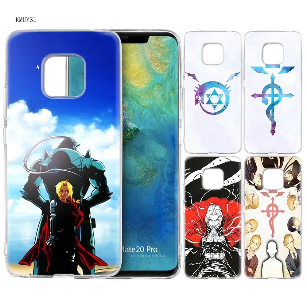 

KMUYSL Full metal Alchemist Silicone Case for Huawei Mate 20 10 Pro P20 10 Lite 2i 3i 3E P Smart+ Smart