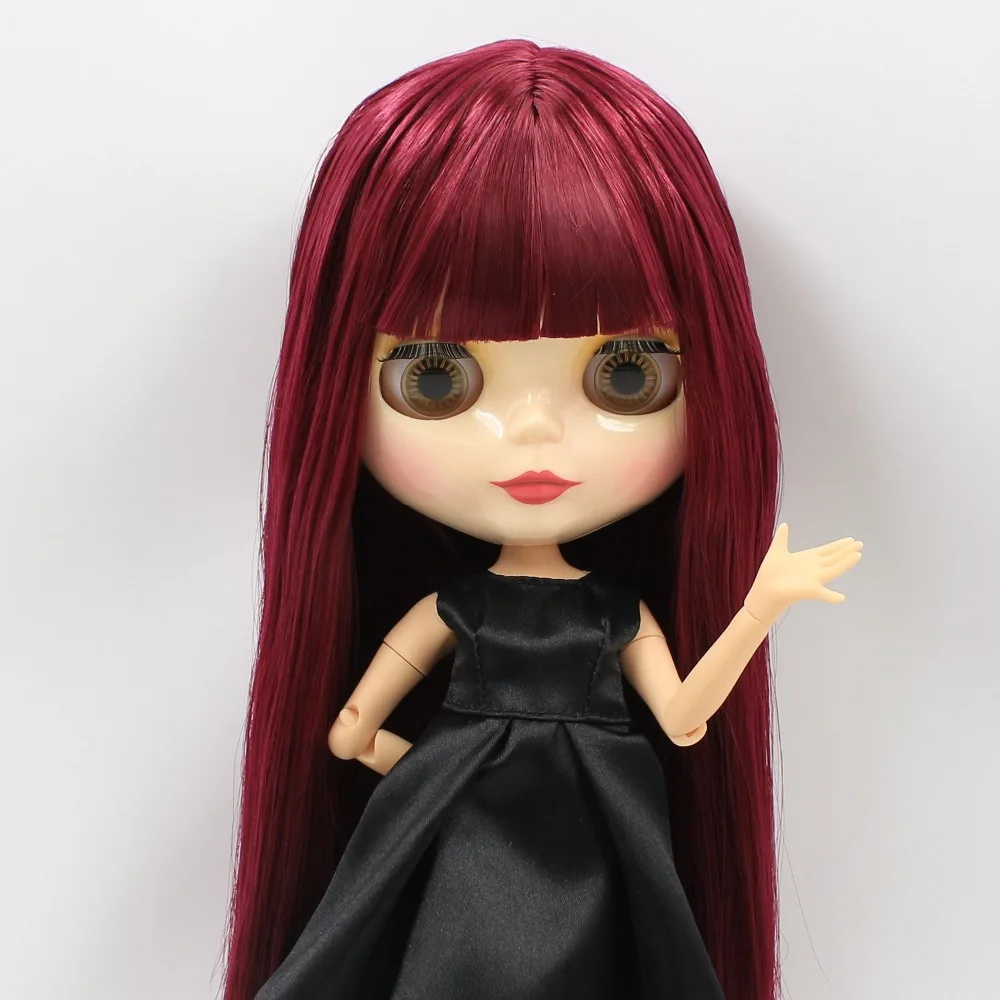 

free shipping factory blyth doll joint body 260BL2361 Fuchsia hair bjd toy gift