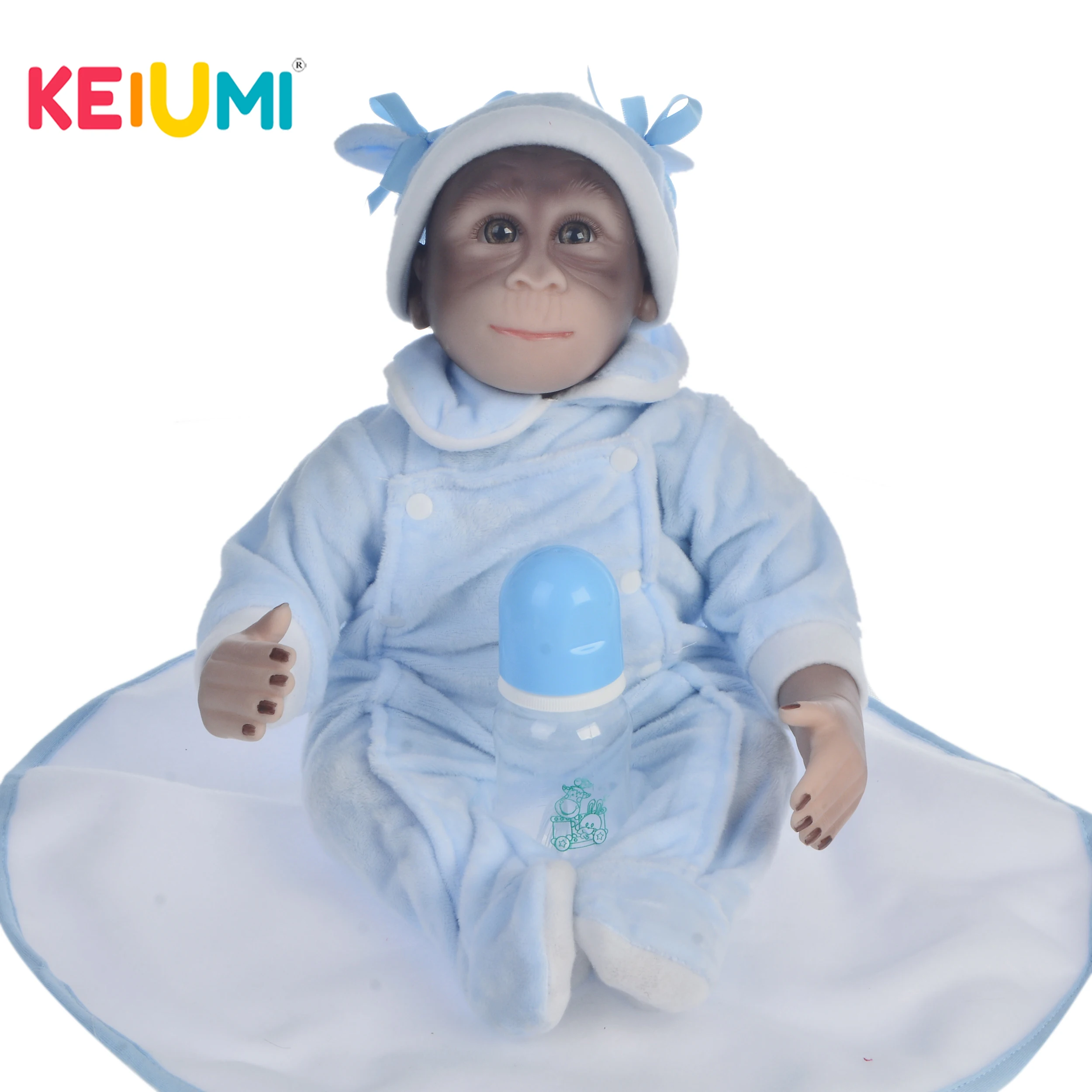KEIUMI новые классические брюки обезьяна модель куклы 19 ''Reborn Baby Doll Мягкие
