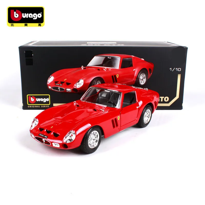 1:18 Scale Diecast Alloy Sports Car Model Toys For Ferrari 250 GTO With Steering Wheel Control Front Wheel Steering Toy 1:18 Scale Diecast Alloy Sports Car Model Toys For Ferrari 250 GTO With Steering Wheel Control Front Wheel Steering Toy