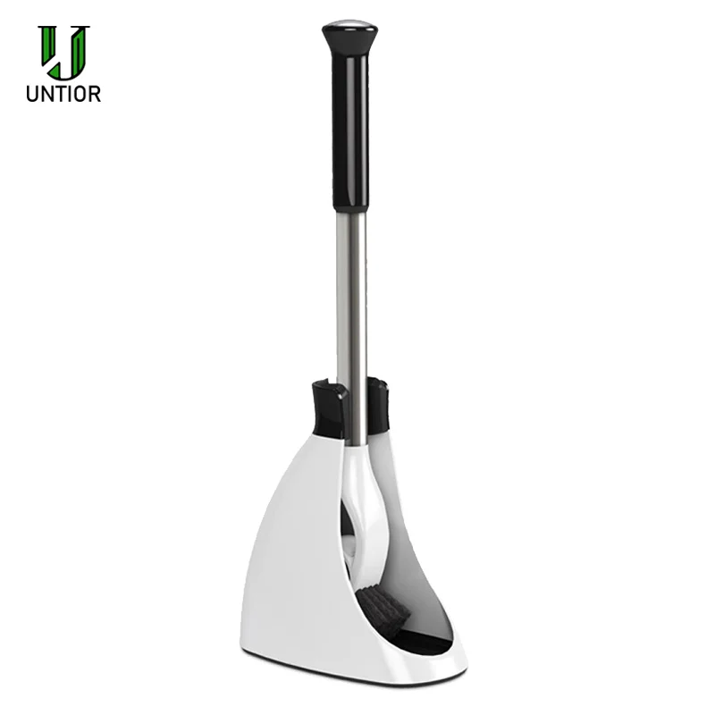 

UNTIOR Scrubber Washroom Cleaning Brush Clean Home Stainless Steel Lavatory Brush Cleaner Tool Bathroom Toilet Brush Holder Set