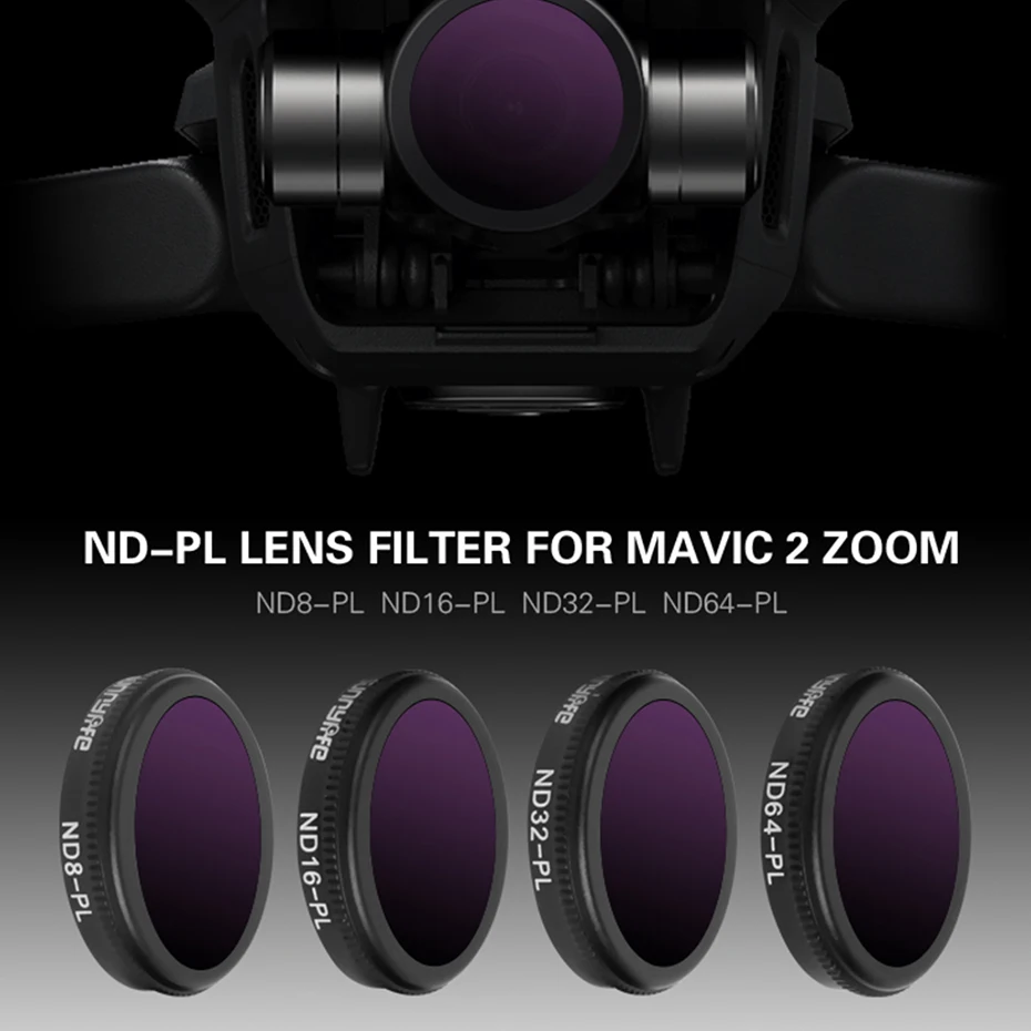 

Drone Filter ND8/ND16/ND32 ND64-PL Neutral Density With Polarizing Filters Set For DJI Mavic 2 Zoom Optical Glass Lens Accessory