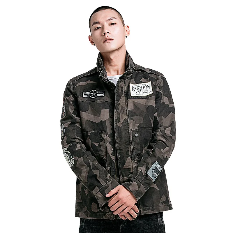 Gustomerd Veste Manteaux Multicam Marque Militaire Hiver Camouflage Mâle Gray green Vêtements Automne Casual Hommes Mince De Blousons bf7g6yIvY