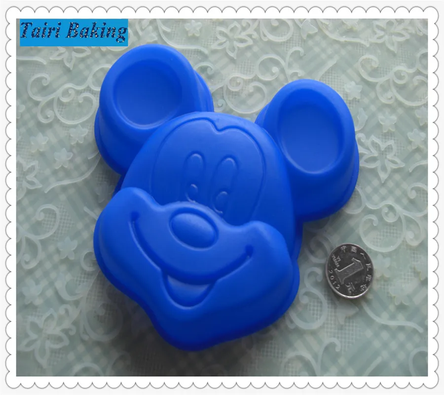 Food grade Mickey Mouse head silicone cake mould/baking/bakeware Cake Pan moldcake mould