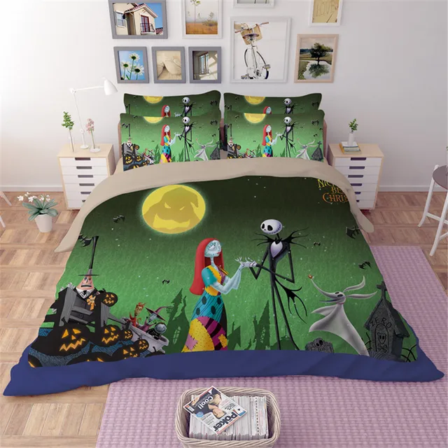 cilected 3d nightmare before christmas bedding set sanding full nightmare before christmas bedspread