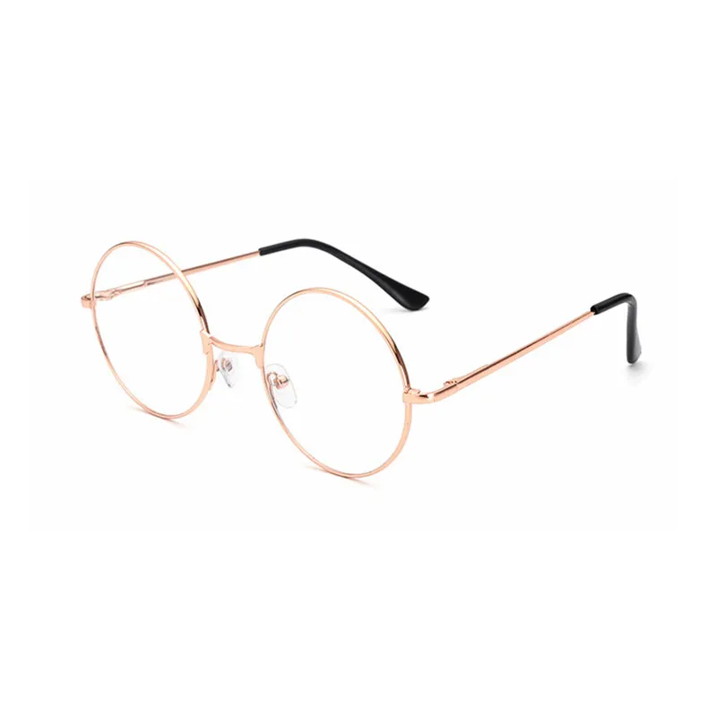Zilead ретро круглые очки для близорукости женские и мужские металлические прозрачныеЛинзы короткие очки для коррекции зрения очки градусов-1,0-1,5-2,0-2,5-3,0-3,5-4,0 - Цвет оправы: gold myopia 1.5