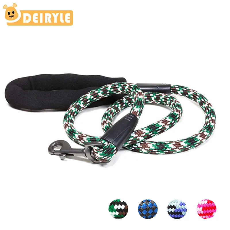 Heavy Duty Dog Leash with Comfortable Padded Traffic Handle 4 FT