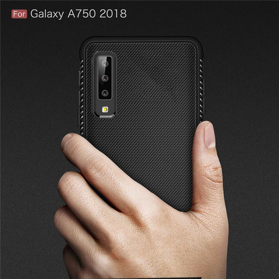Чехол для samsung Galaxy A7 2018 A6 A8 плюс силиконовый установлены ТПУ Нескользящие чехол |