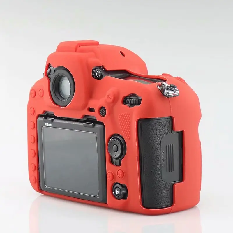 Мягкий силиконовый резиновый защитный корпус для камеры, чехол, кожаный чехол для Nikon D850 D3400 DSLR камера сумка, защитная крышка - Цвет: D3400 red