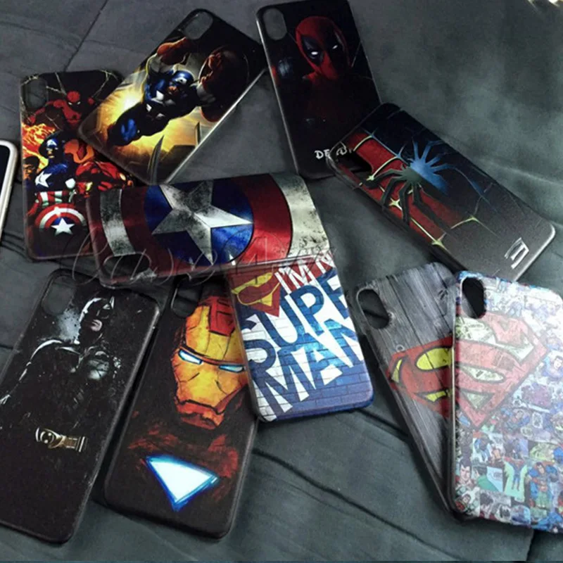 Marvel чехол с суперменом чехол для iPhone X 8 7 6s 6 Plus 5S Бэтмен Железный человек паук для iPhone7 iPhone8 iPhone6 супергерой