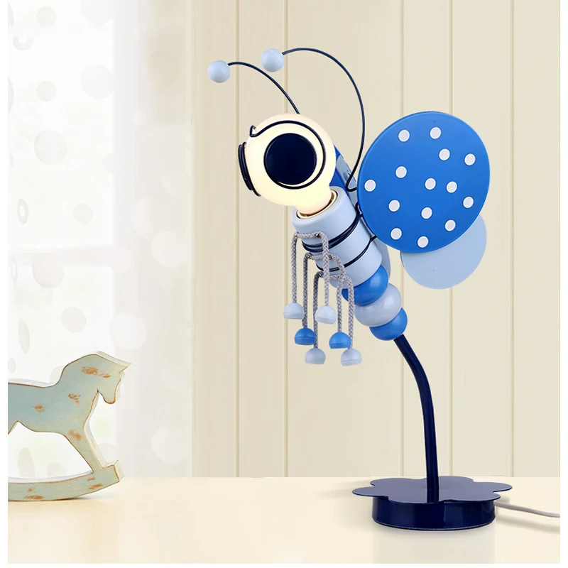 Children's single head Table Lamps living room bedroom lamp cute bee