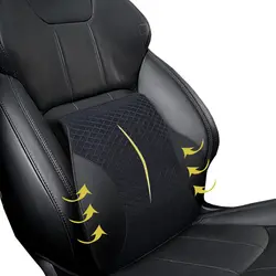 Из искусственной кожи автокресло поясничная поддержка s 3D пространство пены памяти сиденье талии сзади подушки автомобиля салонные