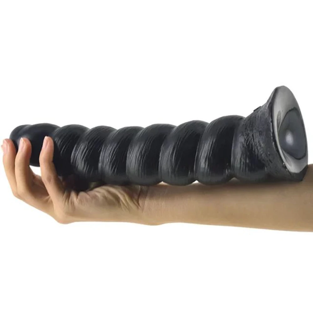 suction cup long silicone anal beads penis spiral anal dildo butt plug Stimulator anal plug Masturbator sex toys for couples gay 7