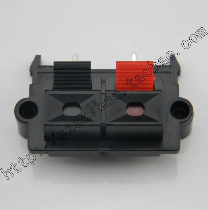 

2pcs Double row two lateral (feet/bent feet) horn speaker wire clip to clamp the audio clip