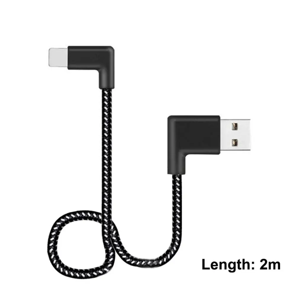 90 градусов l образный левый и правый USB кабель для зарядки мобильного телефона