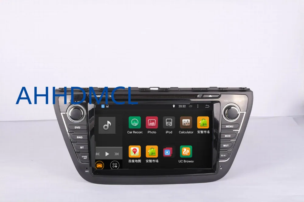 Clearance AHHDMCL Car Multimedia Player Stereo Radio Audio DVD Android 9.0 GPS Navigation For Suzuki SX4 2013 2014 2015 2016 2017 5