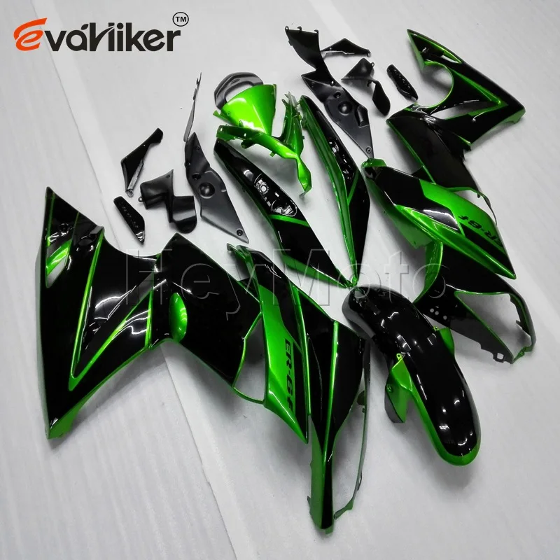 

5Gifts+Custom+ black green ABS Plastic fairing for ER6F 09 2010 2011