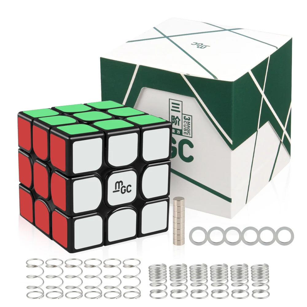 D FantiX Yj MGC 3x3x3 волшебный кубик Магнитный 3x3 скоростные кубики черный сердечник