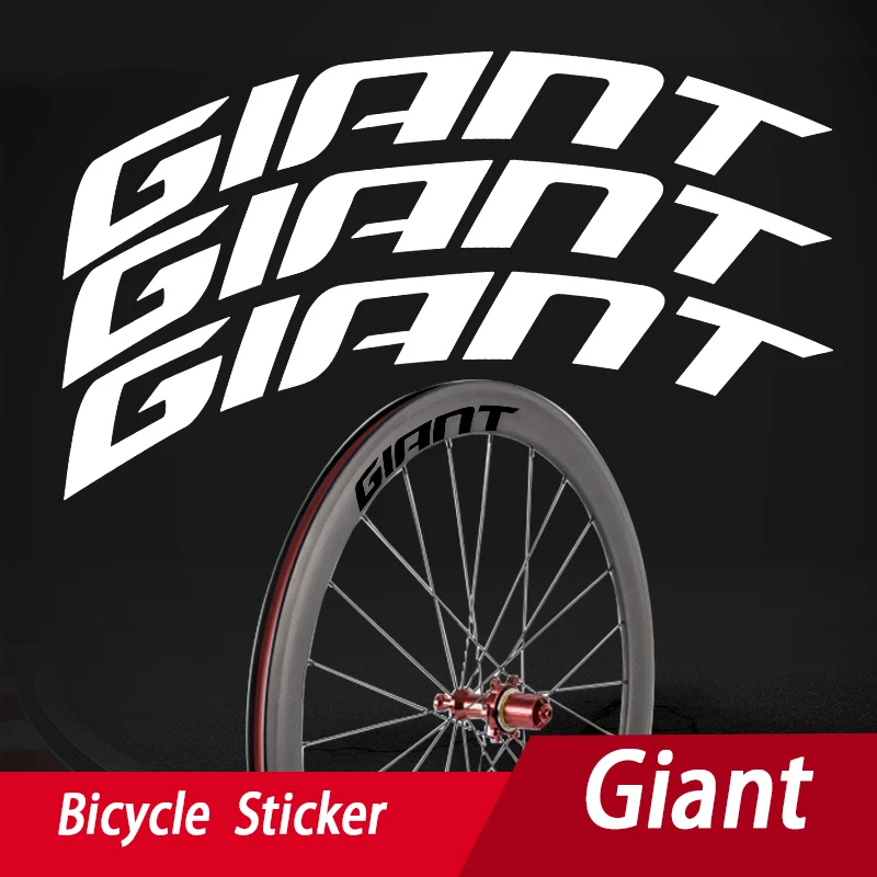 12pcs logo 700c road bicycle carbon wheelset sticker 30/38/40/50/55/60/80/88mm brand road bicycle wheels sticker for Giant