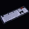 Retro Double Shot Injection White Bi-Color Crystal Edge Keycaps for Mechanical Keyboard with Key Puller Flat 104 Keys US Layout ► Photo 3/6