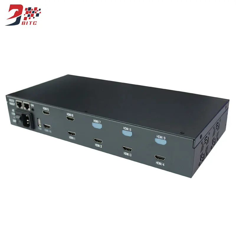 SZBITC Video Wall Processor 2x3 2x2 HDMI 1 In 6 Out TV Splicing Controller 180 Degrees Rotation Support 1080P Resolution