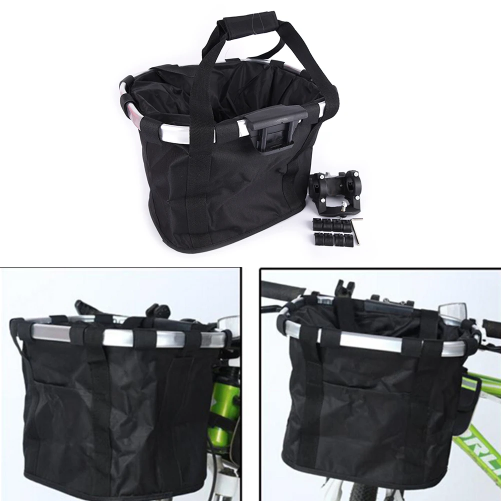 

1Set Bicycle Basket High Quality Bicycle Aluminum Alloy Frame Pet Carrier Bike Detachable Cycle Front Carrier Bag Pet Carrier
