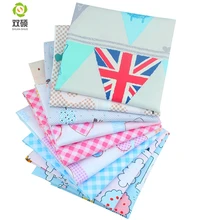 Shuanshuo Лоскутная хлопковая ткань Жир Лоскутная швейная ткань кукольная одежда Тильда стеганая ткань 9 шт./лот 40*50 см