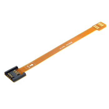 

CY 3G 4G Micro SIM Card Kit Male to Standard UIM SIM Female Extension Soft Flat FPC Cable Extender 10cm