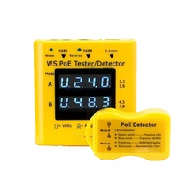 PoE детектор и прибор для проверки PoE быстро определяет мощность по Ethernet с RJ-45; Светодиодный дисплей показывает пассивный/802.3af/at; 24 В/48 В/56 в