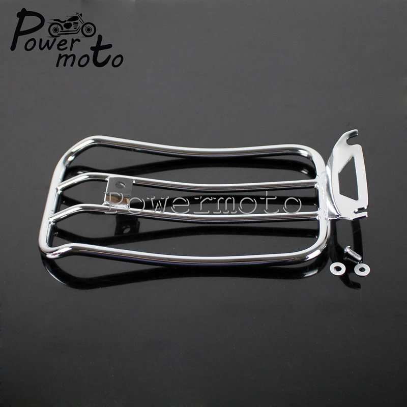 

Motorcycle Steel Chrome Solo Seat Rear Luggage Support Shelf Rack For Harley Touring FLHT FLHR FLHX FLT 1997-2015