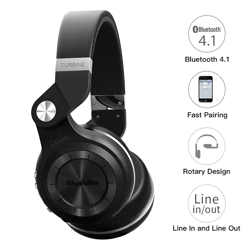 Bluedio T2S (турбина2 дистинктивный) инновационный завёрнутый внутрь дизайн Bluetooth