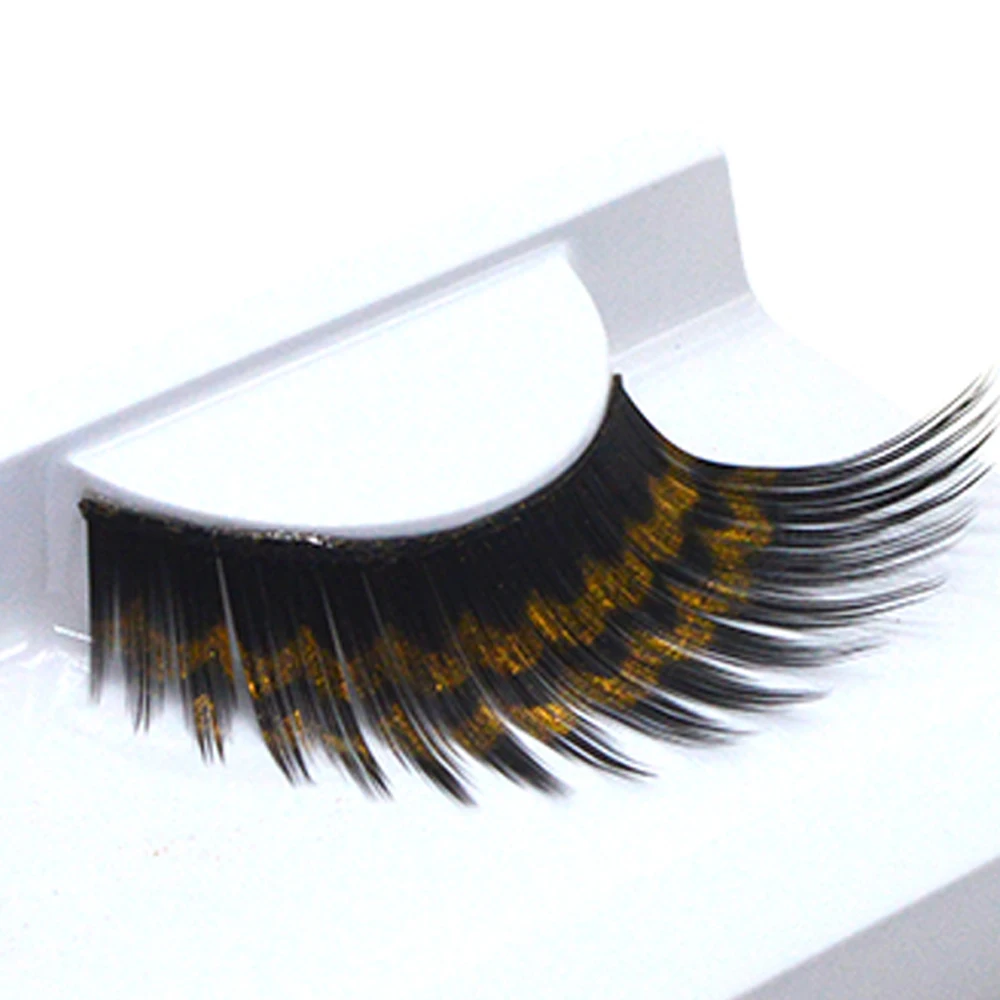 1Pair Fashion Fake Eye Lashes Creative feather False Eyelashes Stage